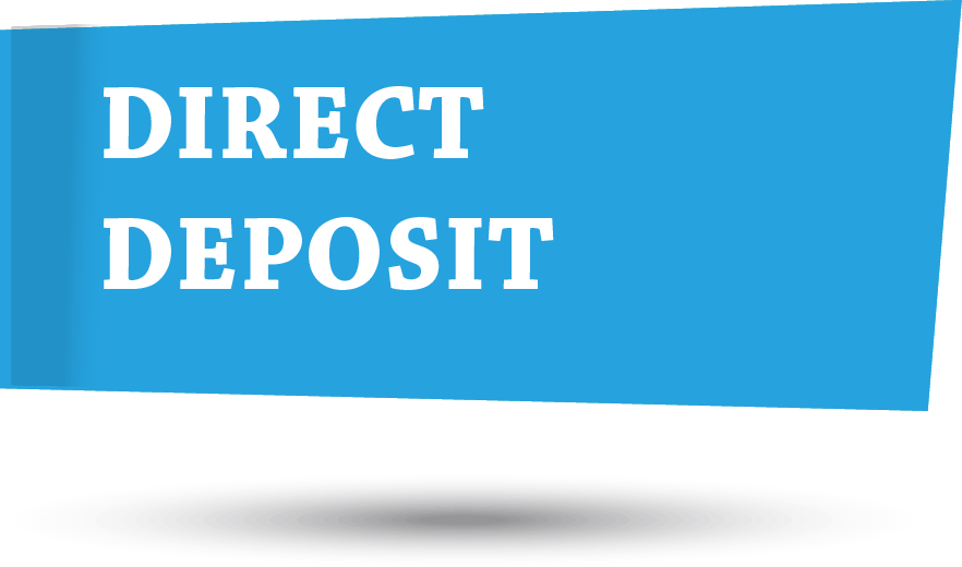 Direct Deposit Button